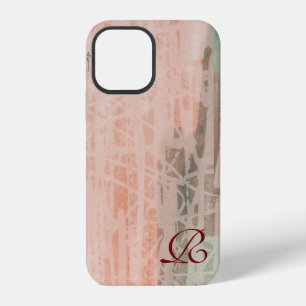 Funda Para iPhone 12 Elegante Texto Amarillo Rosa Verde Congelado Chic