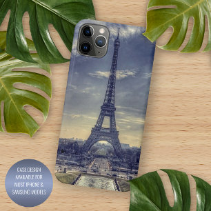 Funda Para iPhone 16 Pro Max Elegante Torre Eiffel Vintage París Francia Foto