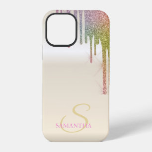 Funda Para iPhone 12 Pro Elegantes gotas de brillo de arcoíris frescas