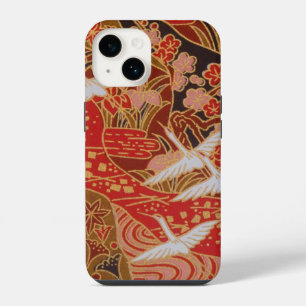 Funda Para iPhone 14 Elegantes grullas de la suerte de origami japonés