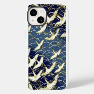Funda Para iPhone 14 Elegantes grullas de la suerte de Washi japonés or