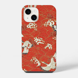 Funda Para iPhone 14 Elegantes grullas de la suerte de Washi Origami ja
