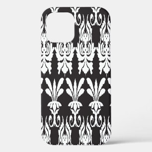 Funda Para iPhone 12 Elegantes motivos de fans en el Art Deco Dorado.