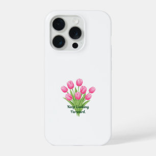 Elegantes Tulipanes Rosados Motivo Botánico de Mot