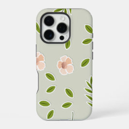 Funda Para iPhone 16 Pro Elemento floral plano sin costuras patrón de dibuj