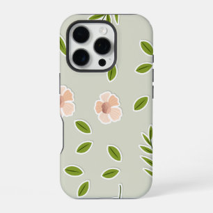 Funda Para iPhone 16 Pro Elemento floral plano sin costuras patrón de dibuj