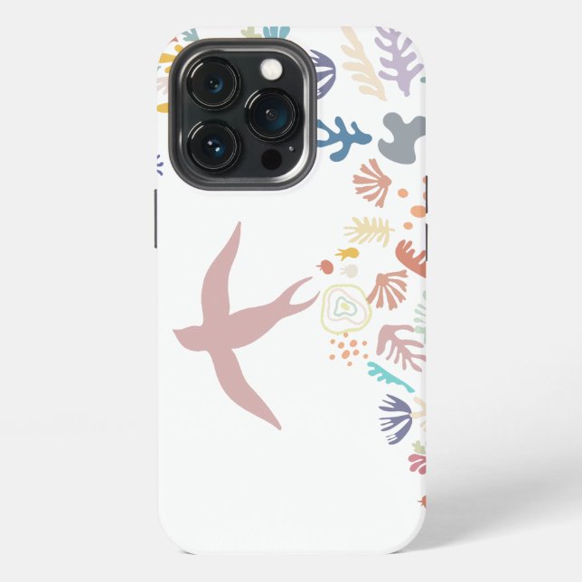 Funda Para iPhone Elementos artísticos de Dove Matisse (Reverso )