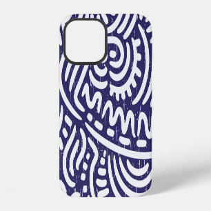 Funda Para iPhone 12 Elementos étnicos dibujados a mano, un patrón vibr
