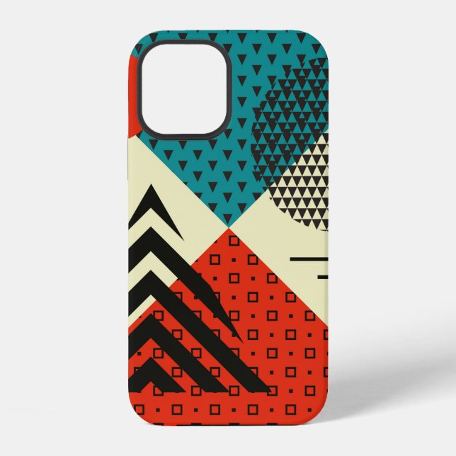 Funda Para iPhone Elementos geométricos de moda. Textura de estilo r (Reverso )