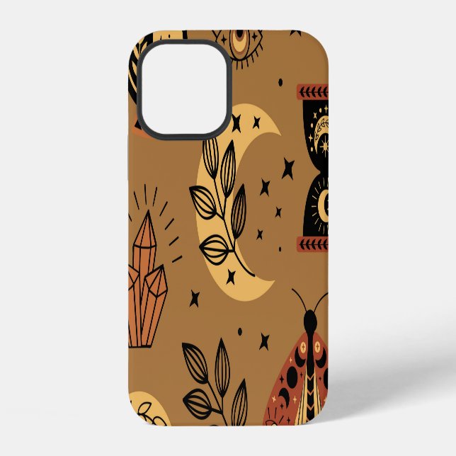 Funda Para iPhone Elementos mágicos: Encanto del patrón sin foco (Reverso )