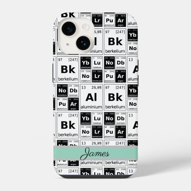 Funda Para iPhone Elementos Químicos  (Reverso )