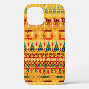 Funda Para iPhone 12 Elementos tribales, patrón continuo versátil.