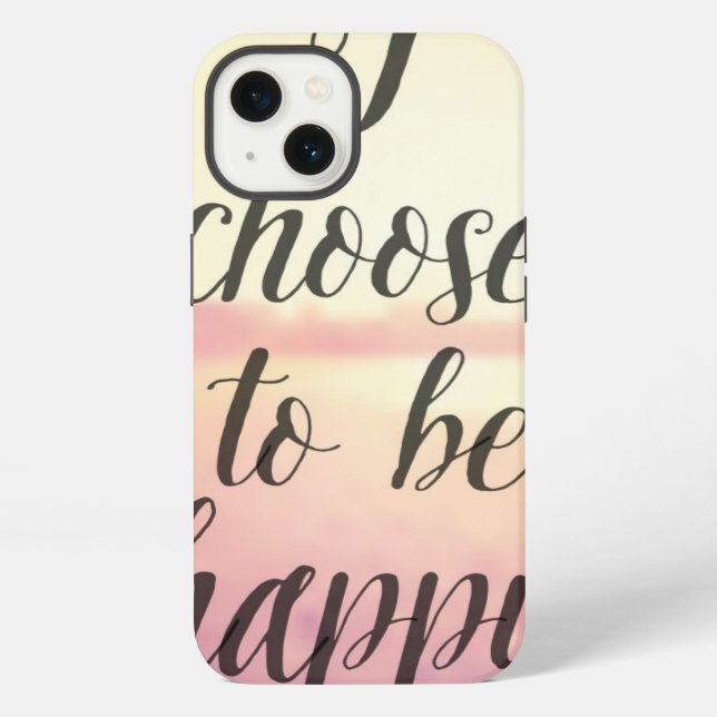 Funda Para iPhone Elijo ser feliz (Reverso )