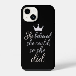 Funda Para iPhone 14 Ella creía que podía, así que lo hizo