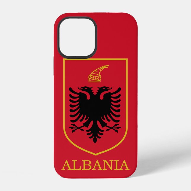 Funda Para iPhone emblema de albania (Reverso )