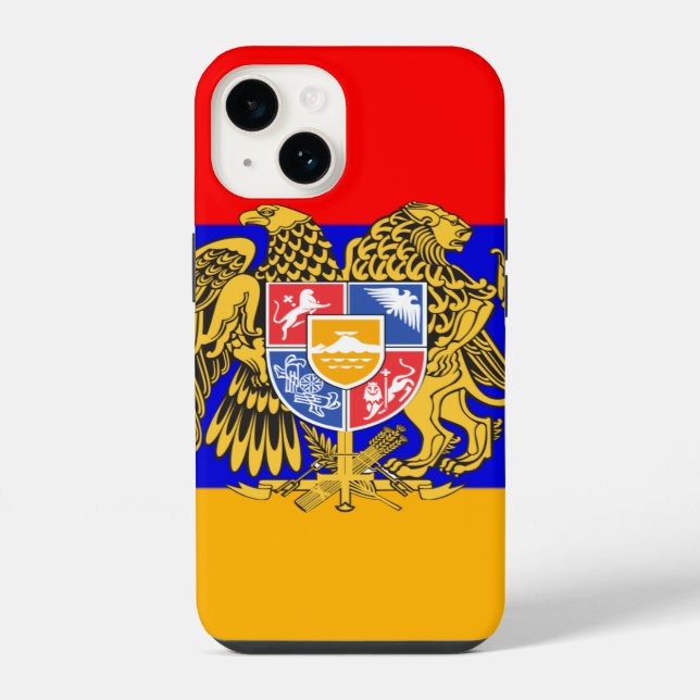 Funda Para iPhone emblema de armenia (Reverso )