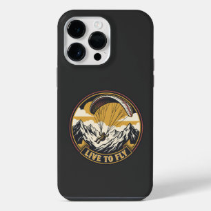 Funda Para iPhone 14 Pro Max Emblema de aventura en montañas para volar en para