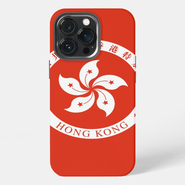 Funda Para iPhone emblema de hong kong (Reverso )