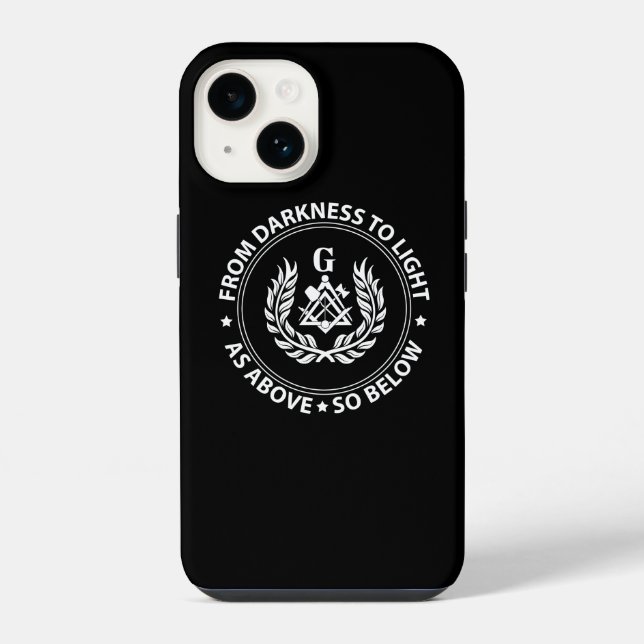 Funda Para iPhone Emblema de masonería (Reverso )