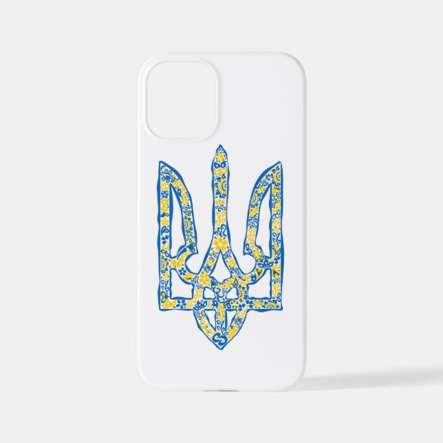 Funda Para iPhone Emblema nacional ucraniano trident tryzub (Reverso )