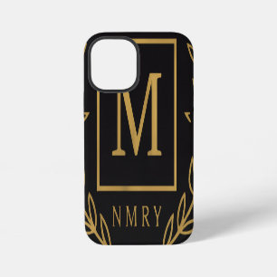 Funda Para iPhone 12 Mini "Emblema Real NMKY – Diseño de Cresta con Monogram