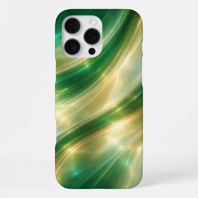 Funda Para iPhone Emerald Luxe Holographic Gradient Phone Case (Reverso )