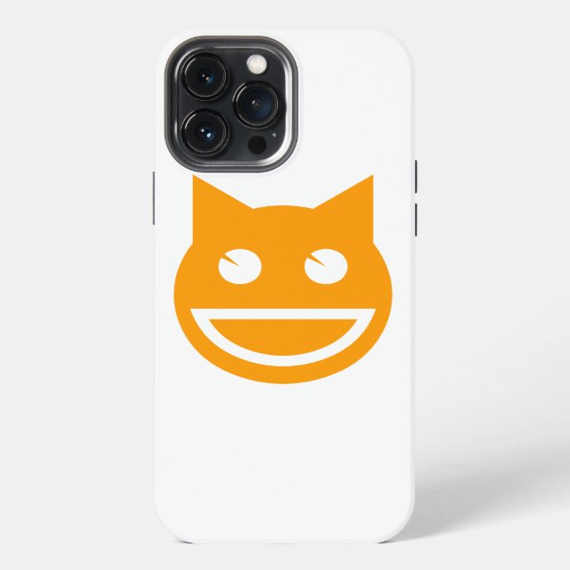 Funda Para iPhone Emoji Gato Sonriente (Reverso )