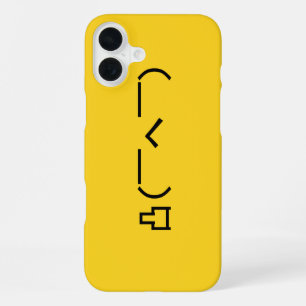 Funda Para iPhone 16 Plus Emoticono japonés Kaomoji dedo medio enfadado
