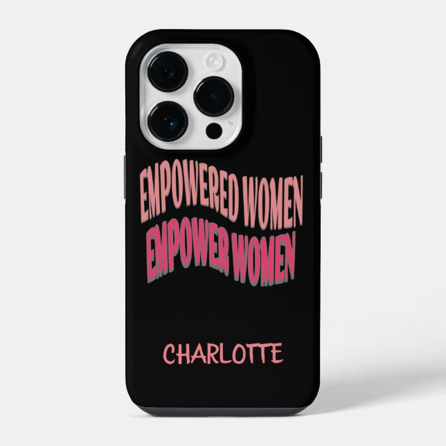 Funda Para iPhone Empoderamiento de Mujeres  Negro (Reverso )