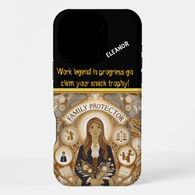 Funda Para iPhone Empoderando la seguridad familiar juntos (Reverso )