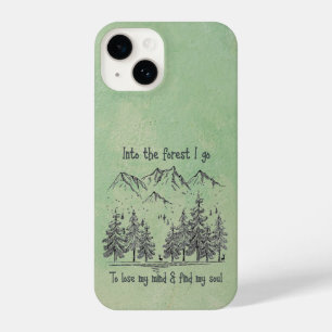 Funda Para iPhone 14 En el bosque voy a perder mi mente, encontrar mi a