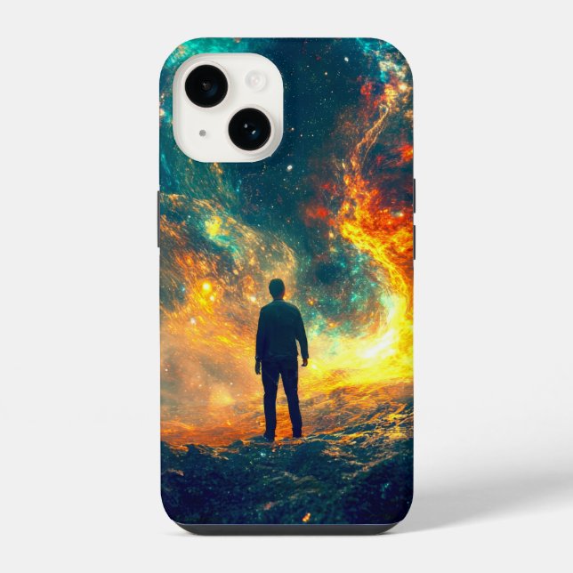 Funda Para iPhone En El Universo (Reverso )