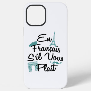 Funda Para iPhone 12 Pro Max En Francés Por Favor - Idioma Francés