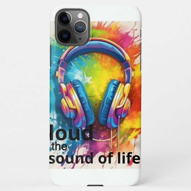 Funda Para iPhone En voz alta el sonido de la vida iPhone 11funda (Reverso)