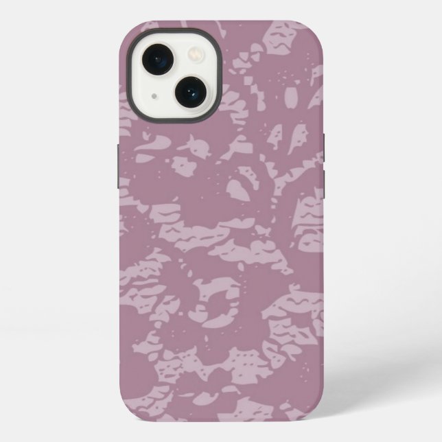 Funda Para iPhone Encaje violeta (Reverso )