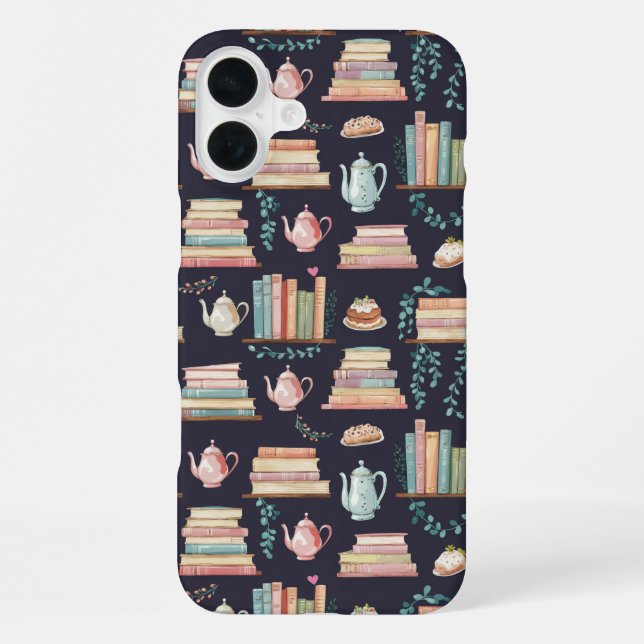 Funda Para iPhone Encanto de Biblioteca Acogedora (Reverso )