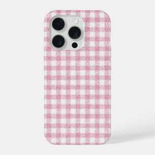Encanto de Gingham Rosa y Blanco aterciopelado