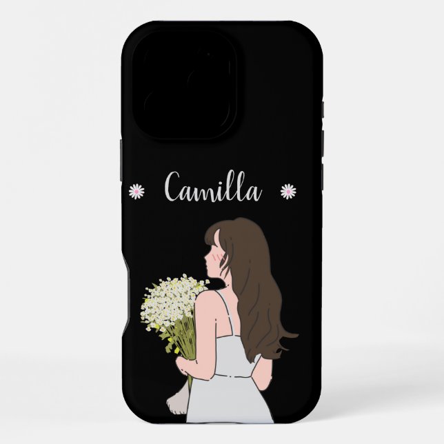 Funda Para iPhone Encanto floral de Beauty & Bytes (Reverso )