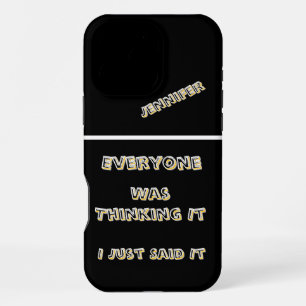 Funda Para iPhone 16 Pro Max Encendedor de llamas con un ingenioso dicho en la