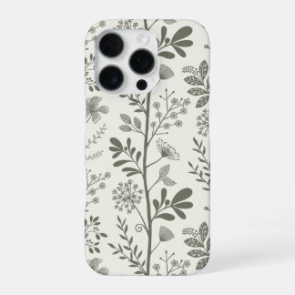 Funda Para iPhone 16 Pro Enchanted Vertical Garden Reverie XL light beige