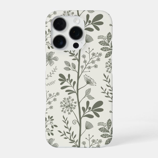 Funda Para iPhone Enchanted Vertical Garden Reverie XL light beige (Reverso)
