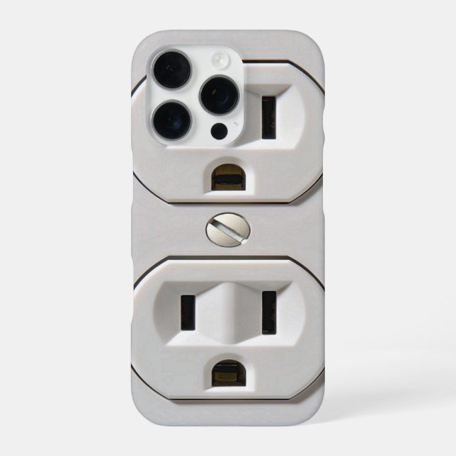 Funda Para iPhone Enchufe de toma de corriente (Reverso)