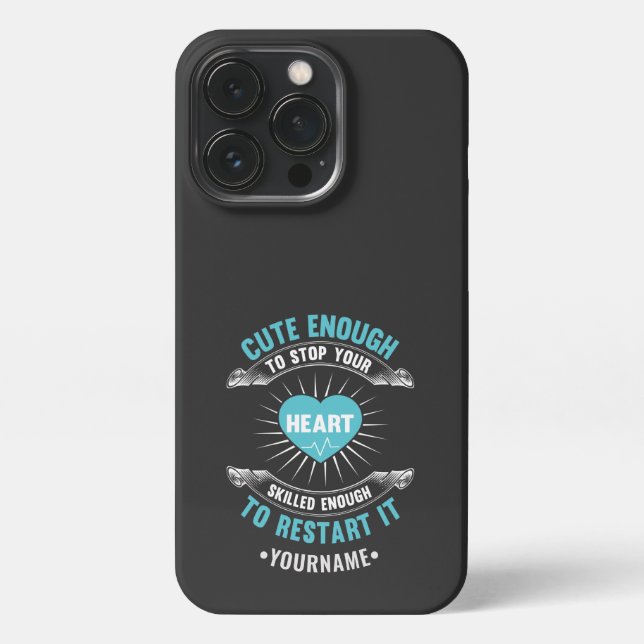 Funda Para iPhone Enfermera divertida de Enfermería (Reverso)