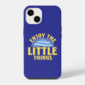 Funda Para iPhone 14 Enjoy The Little Things Gratitude Positivity Quote