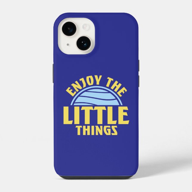 Funda Para iPhone Enjoy The Little Things Gratitude Positivity Quote (Reverso )