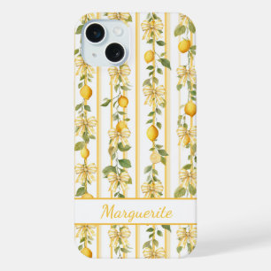 Enredaderas De Limón Con Lazos Coquetos Monogramad