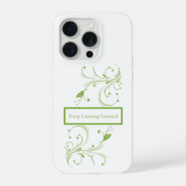 Enredaderas Florales Verdes Sigue Adelante Quote 