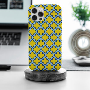 Enrejado amarillo y azul bebé, celosía, cuatro hoj