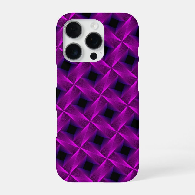Funda Para iPhone Enrejado Violeta (Reverso)