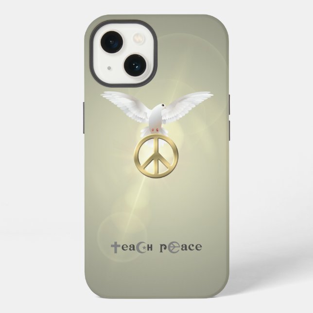 Funda Para iPhone Enseña Paz | (Reverso )